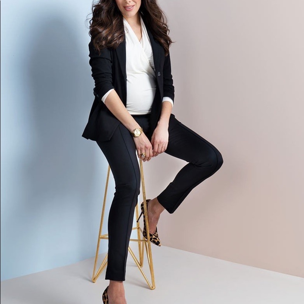Tailored Black Maternity Pants